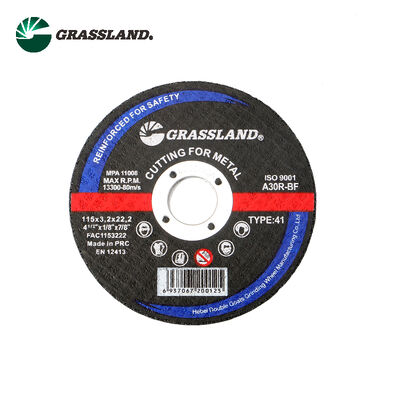 GRASSLAND 4.5" ดิสก์ตัดโลหะ 115mm X 3.0mm X 22.2mm สําหรับการตัดไร้สารก่อกัดของเหล็กไร้ขัด