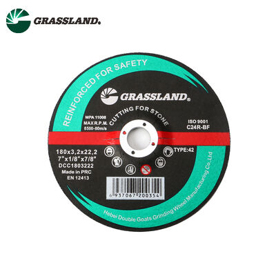 ดิสก์ตัดหินเรซิน กว้าง 180 มม. 3.2 มม. ความหนา 22.2 มม. ขนาดหลุม