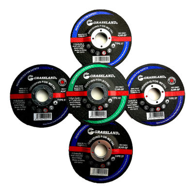 OEM 4.5 ใน X 6mm ความหนา 24 Grit Angle Grinder Grinding Discs