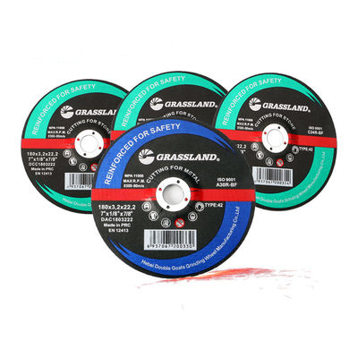 7 นิ้ว 180x3.0x22 สแตนเลสตัด 30 Grit Metal Grinding Discs