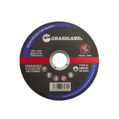 แผ่นตัดบางสำหรับเครื่องเจียร 5 นิ้ว ขนาด 5" X 1/32" X 7/8" ISO