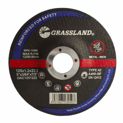 ดิสก์ตัด 125 มิลลิเมตรสําหรับการตัดตรงและสะอาดอย่างรวดเร็วบนสแตนเลสและโลหะที่ไม่ใช่โลหะที่มีวัสดุที่ผูกผูกด้วยถ่าน