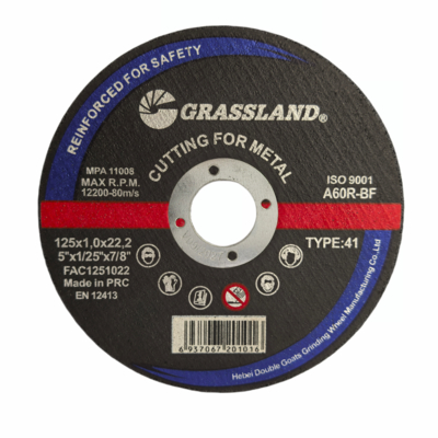GRASSLAND ดิสก์การบดโลหะ 125mm X 1mm X 22.2mm สําหรับการตัดที่มีความละเอียดที่ไม่ต้องสั่น