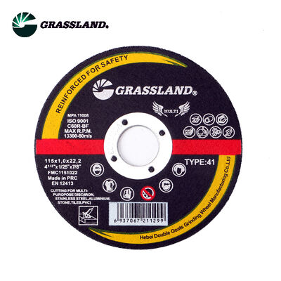 Abrasive Multi Purpose Disc  T41-115*1.0*22.2MM Designed for Angle Grinder with Continuous Wheel Blade for Smooth Chip Free Cuts on Various Metal Types