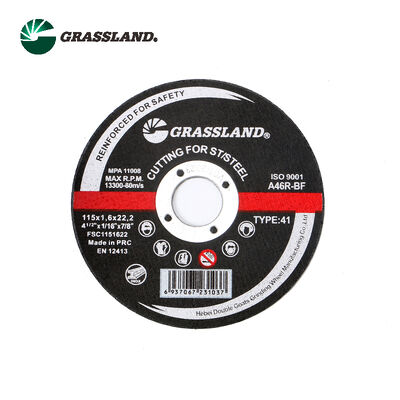 GRASSLAND 4.5 "ไนโนกซ์การตัดแผ่น 115 X 1.6 สําหรับการตัดไร้สารก่อกัดของเหล็กไร้ขัด