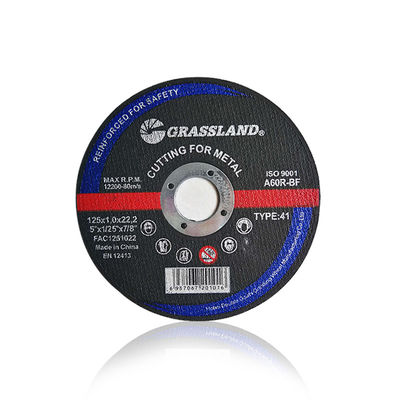 GRASSLAND ดิสก์การบดโลหะ 125mm X 1mm X 22.2mm สําหรับการตัดที่มีความละเอียดที่ไม่ต้องสั่น