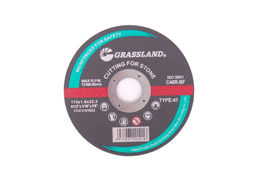 Grassland 4-1 / 2 &quot;X1 / 16&quot; X7 / 8 &quot;115 มม. แผ่นตัดหินแบน