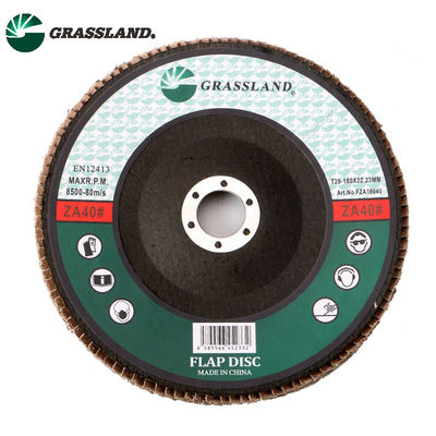 Grassland 7 นิ้ว 180mm Zirconium Abrasive Flap Disc Wheel