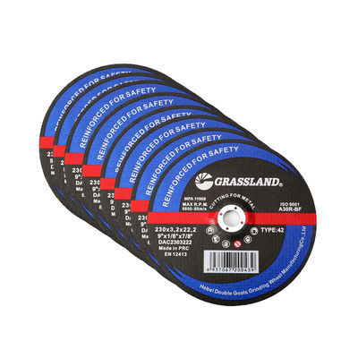 24 Grit 60 Grit 9 &quot;X3mm Standard แผ่นตัดโลหะผสมเหล็กกล้าคาร์บอน