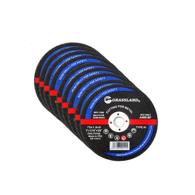 3 นิ้ว ดิสก์การบดโลหะสําหรับการตัดตรงและไม่มีชิป 75 มิลลิเมตร x 1.6 มิลลิเมตร x 9 มิลลิเมตร