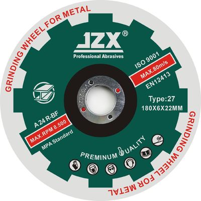 7 "X 1/4" X 7/8 "T27 ล้อเจียรเหล็กศูนย์หดหู่
