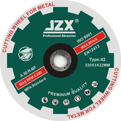 T42 230x3x22.23mm / 9x1 / 8x7 / 8 "ใบมีดขัดโลหะ