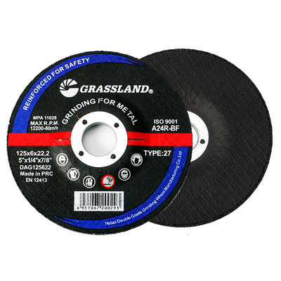 แผ่นขัด 125 X 6.0 X 22.23 มม. Burr Free Metal Grinding Discs