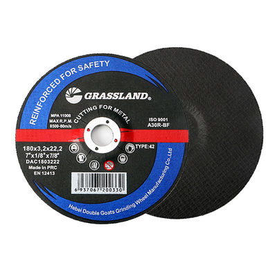 7 นิ้ว 180x3.0x22.2mm 80m / S Abrasive Cut Off Wheel สำหรับโลหะ