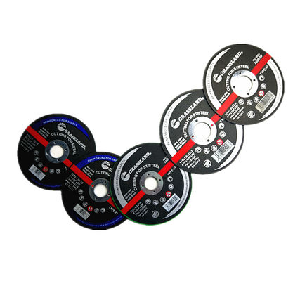 GRASSLAND 4 นิ้ว สแตนเลส ดิสก์การบดกับโมโนครีสตัลลีนหลอมอัลลูมิเนีย 100mm X 3.2mm X 16mm