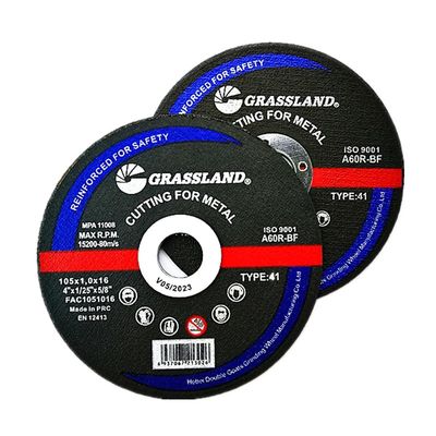 GRASSLAND  4"Metal Cutting Discs 105mm X 1.0mm X 16mm for Contaminant-Free Cutting of Stainless Steel