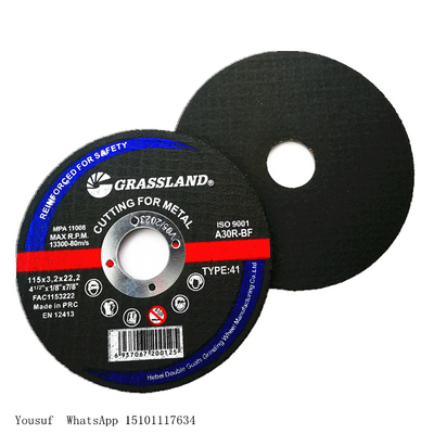 โลหะ 4-1 / 2 &quot;X .045&quot; X 7/8 &quot;Abrasive Cut Off Wheel Grinding ศูนย์หดหู่