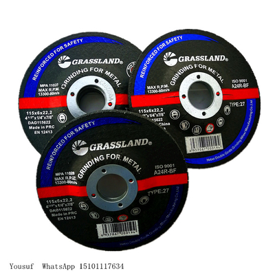 5" Metal 125 X 6 X 22.23mm Abrasive Grinding Wheel Type 27