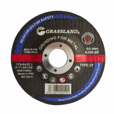 GRASSLAND ดิสก์การบดโลหะ 115mm X 6mm X 22.2mm สําหรับการตัดที่มีความละเอียดที่ไม่ต้องสั่น