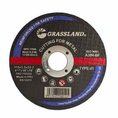 GRASSLAND ธ อร์ซินผ่าตัดโลหะปัดแผ่นสําหรับสแตนเลส 115 X 3.2 X 22.2 มุมบด
